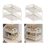 Maxbell Under Sink Sliding Drawer Organizer Spice Holder Pull Out Cabinet Organizer 19cmx36cmx31cm