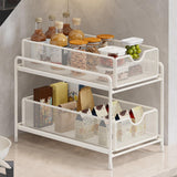 Maxbell Under Sink Sliding Drawer Organizer Spice Holder Pull Out Cabinet Organizer 19cmx36cmx31cm