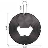 Maxbell Heat Diffuser Round Removable Thawing Plate for Home Kitchen Electric Burner