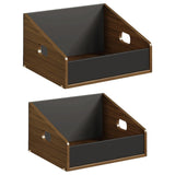 Maxbell Vinyl Record Holder Stand CD Display Holder for CD Newspapers Documents L 37.5cmx37cmx24cm