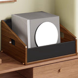 Maxbell Vinyl Record Holder Stand CD Display Holder for CD Newspapers Documents L 37.5cmx37cmx24cm