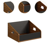 Maxbell Vinyl Record Holder Stand CD Display Holder for CD Newspapers Documents L 37.5cmx37cmx24cm