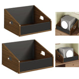 Maxbell Vinyl Record Holder Stand CD Display Holder for CD Newspapers Documents L 37.5cmx37cmx24cm