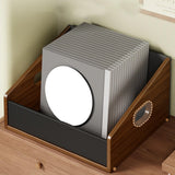 Maxbell Vinyl Record Holder Stand CD Display Holder for CD Newspapers Documents S 37.5cmx20cmx18.5cm