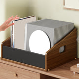 Maxbell Vinyl Record Holder Stand CD Display Holder for CD Newspapers Documents S 37.5cmx20cmx18.5cm