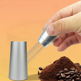 Maxbell Coffee Tamper Distributor Gift Coffee Stirrer for Kitchen Coffee Shop Office Silver