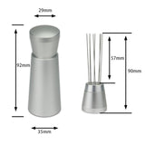 Maxbell Coffee Tamper Distributor Gift Coffee Stirrer for Kitchen Coffee Shop Office Silver