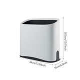 Maxbell Trash Can Waste Bin Container Basket Wastebasket for Office Under Desk Hotel White