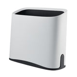 Maxbell Trash Can Waste Bin Container Basket Wastebasket for Office Under Desk Hotel White