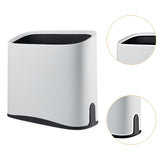 Maxbell Trash Can Waste Bin Container Basket Wastebasket for Office Under Desk Hotel White