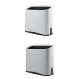 Maxbell Trash Can Waste Bin Container Basket Wastebasket for Office Under Desk Hotel White