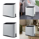 Maxbell Trash Can Waste Bin Container Basket Wastebasket for Office Under Desk Hotel White