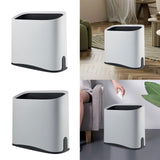 Maxbell Trash Can Waste Bin Container Basket Wastebasket for Office Under Desk Hotel White