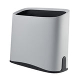 Maxbell Trash Can Waste Bin Container Basket Wastebasket for Office Under Desk Hotel Gray