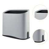 Maxbell Trash Can Waste Bin Container Basket Wastebasket for Office Under Desk Hotel Gray