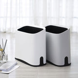 Maxbell Trash Can Waste Bin Container Basket Wastebasket for Office Under Desk Hotel Gray