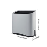 Maxbell Trash Can Waste Bin Container Basket Wastebasket for Office Under Desk Hotel Gray