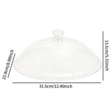 Maxbell Clear Food Cover Reusable Cake Dome Cover for Indoor Outdoor Cooking 31.5cmx22.8cmx13.5cm