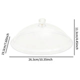 Maxbell Clear Food Cover Reusable Cake Dome Cover for Indoor Outdoor Cooking 26.3cmx19.3cmx11.3cm