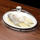 Maxbell Clear Food Cover Reusable Cake Dome Cover for Indoor Outdoor Cooking 21cmx16cmx10cm