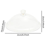 Maxbell Clear Food Cover Reusable Cake Dome Cover for Indoor Outdoor Cooking 21cmx16cmx10cm
