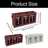 Maxbell Kitchen Utensil Holder Morden Cutlery Holder for Countertop Home Decor Party Red