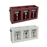 Maxbell Kitchen Utensil Holder Morden Cutlery Holder for Countertop Home Decor Party Red