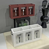 Maxbell Kitchen Utensil Holder Morden Cutlery Holder for Countertop Home Decor Party Red