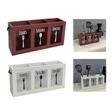 Maxbell Kitchen Utensil Holder Morden Cutlery Holder for Countertop Home Decor Party Red