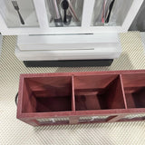 Maxbell Kitchen Utensil Holder Morden Cutlery Holder for Countertop Home Decor Party Red