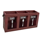 Maxbell Kitchen Utensil Holder Morden Cutlery Holder for Countertop Home Decor Party Red