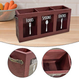 Maxbell Kitchen Utensil Holder Morden Cutlery Holder for Countertop Home Decor Party Red