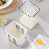 Maxbell Yogurt Maker Strainer Jar Versatile Gadget for Homemade Yogurt Dips Desserts 1100ml