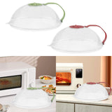 Maxbell Microwave Splatter Cover Reusable Home Use Kitchen Gadget Heat Resistant Lid Green