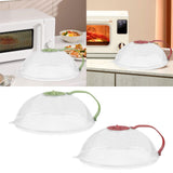 Maxbell Microwave Splatter Cover Reusable Home Use Kitchen Gadget Heat Resistant Lid Green
