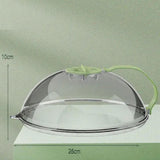 Maxbell Microwave Splatter Cover Reusable Home Use Kitchen Gadget Heat Resistant Lid Green