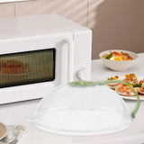 Maxbell Microwave Splatter Cover Reusable Home Use Kitchen Gadget Heat Resistant Lid Green