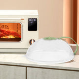 Maxbell Microwave Splatter Cover Reusable Home Use Kitchen Gadget Heat Resistant Lid Green