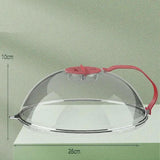 Maxbell Microwave Splatter Cover Reusable Home Use Kitchen Gadget Heat Resistant Lid Red