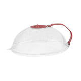 Maxbell Microwave Splatter Cover Reusable Home Use Kitchen Gadget Heat Resistant Lid Red