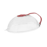 Maxbell Microwave Splatter Cover Reusable Home Use Kitchen Gadget Heat Resistant Lid Red