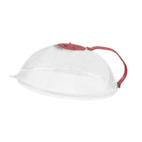 Maxbell Microwave Splatter Cover Reusable Home Use Kitchen Gadget Heat Resistant Lid Red
