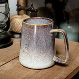 Maxbell Ceramic Coffee Mug Hold Hot or Cold Drinks Large Mug for Kitchen Adults Work Brown