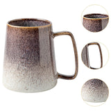Maxbell Ceramic Coffee Mug Hold Hot or Cold Drinks Large Mug for Kitchen Adults Work Brown