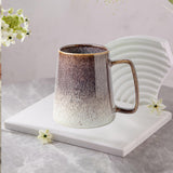 Maxbell Ceramic Coffee Mug Hold Hot or Cold Drinks Large Mug for Kitchen Adults Work Brown