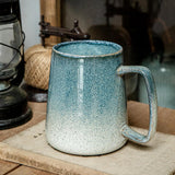 Maxbell Ceramic Coffee Mug Hold Hot or Cold Drinks Large Mug for Kitchen Adults Work Blue