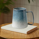 Maxbell Ceramic Coffee Mug Hold Hot or Cold Drinks Large Mug for Kitchen Adults Work Blue