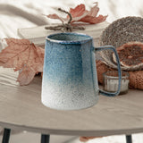 Maxbell Ceramic Coffee Mug Hold Hot or Cold Drinks Large Mug for Kitchen Adults Work Blue