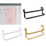 Maxbell over The Door Towel Rack Space Saving Organizer for Bathroom Washcloths Door Black