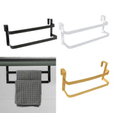 Maxbell over The Door Towel Rack Space Saving Organizer for Bathroom Washcloths Door Black